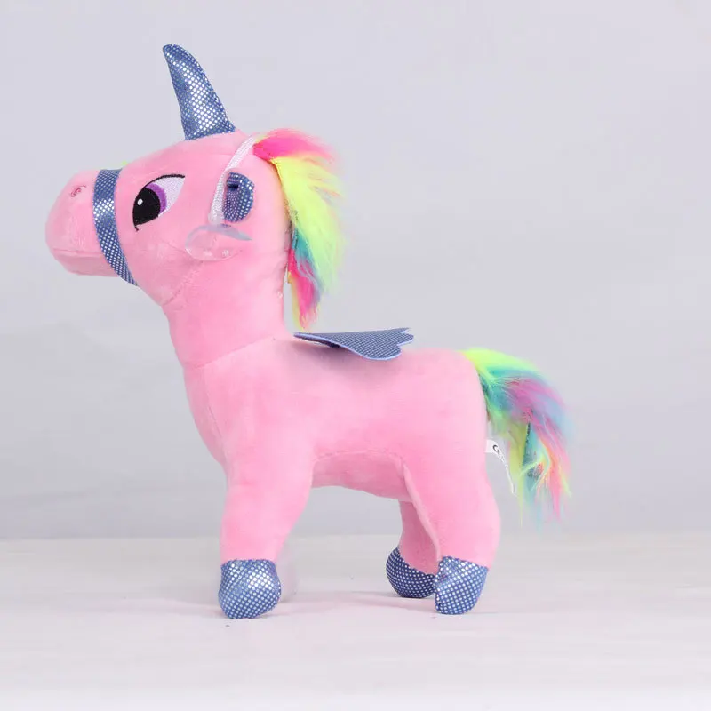 Милый Розовый Единорог Кукла Плюшевая Игрушка Бог Зверь пони Подушка пара