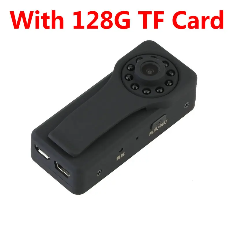 With 128G TF Card Vandlion A6 Диктофон мини цифровая камера WIFi видеокамера Профессиональный диктофон USB флэш приводной кулачок 10 ИК огни - Цвет: With 128G TF Card