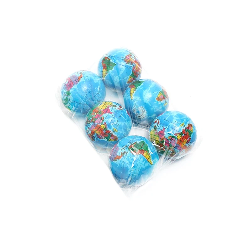 7.6cm Новинка, облегчение стресса, Декор, Карта мира, пенопластовый шар, атлас, глобус, пальма, планета, земля, шар, сжимающая игрушка, мягкие антистрессовые игрушки для детей - Цвет: 7.6cm
