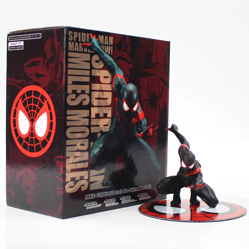B in Box ARTFX статуя Мстители Человек-паук Карнаж веном черный Человек-паук Майлз Моралес фигурка игрушки модель набор подарок для детей - Цвет: B in Box