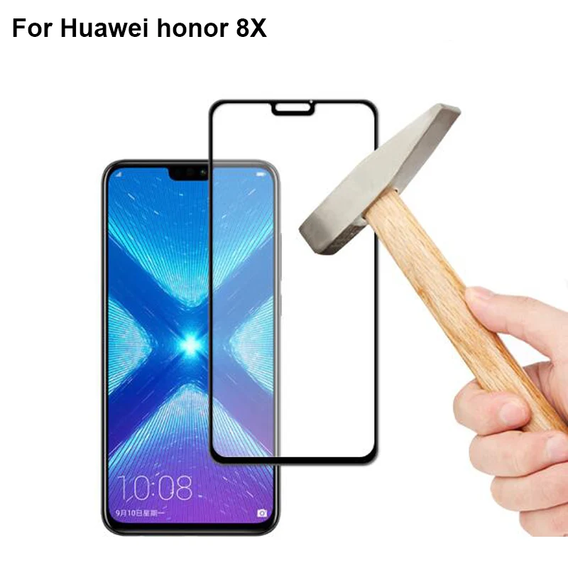 Ультратонкое закаленное стекло 9H для Huawei Honor 8XMax 8 X MAX 8X полное покрытие Защита