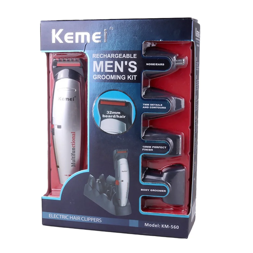 Kemei KM 560 5 в 1 портативная электрическая машинка для стрижки волос