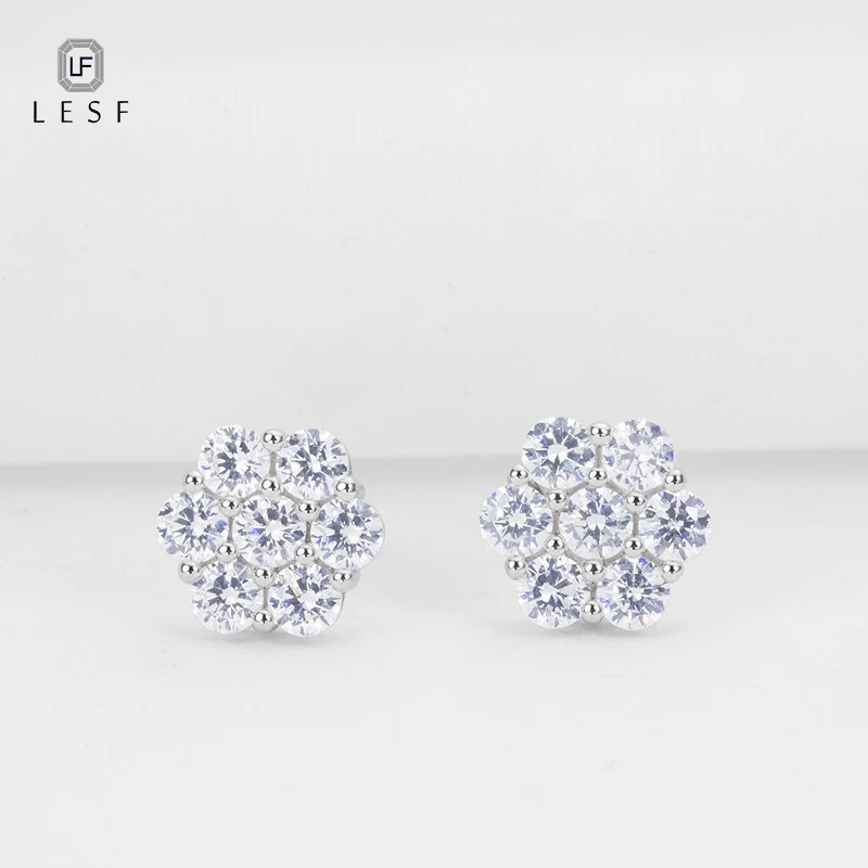 Женские обручальные серьги LESF Модные Ювелирные из стерлингового серебра 925 пробы