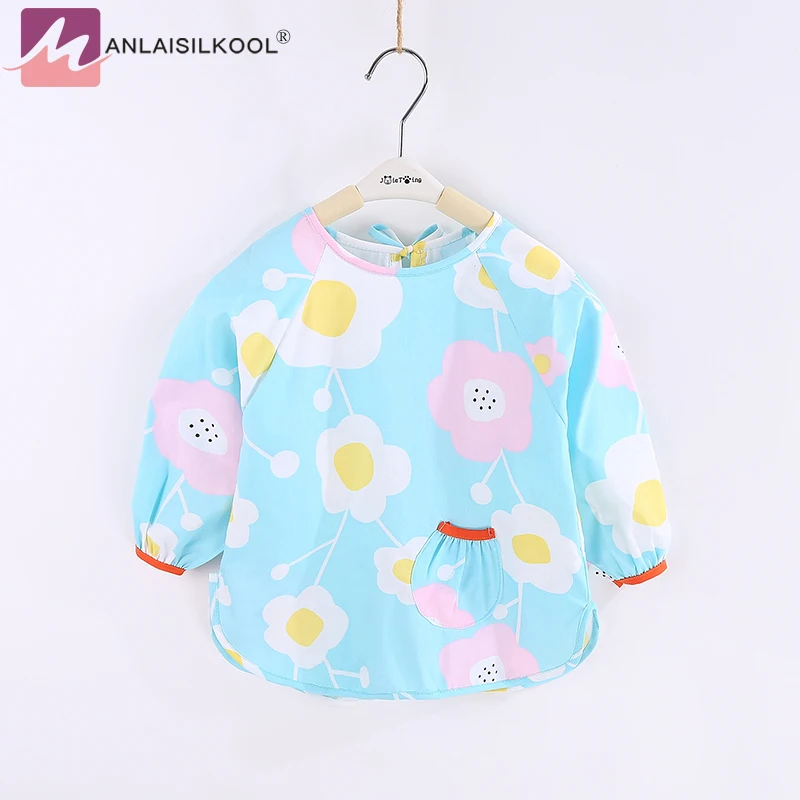 Мультфильм милые животные bib детское еды играя противообрастающие фартуки 3 мес-3