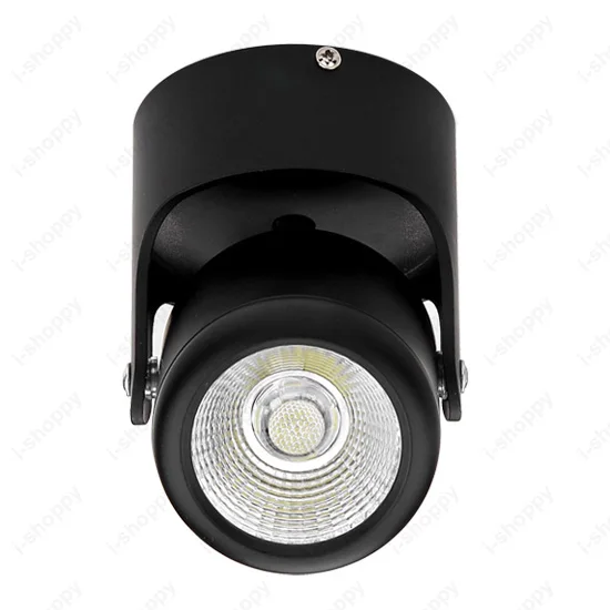 Dimmable 5W/7W/10W/12W LED COB Ceiling Light Rotatable Lamp Fixture Dining Room Studio Store Office Black/White Shell | Лампы и