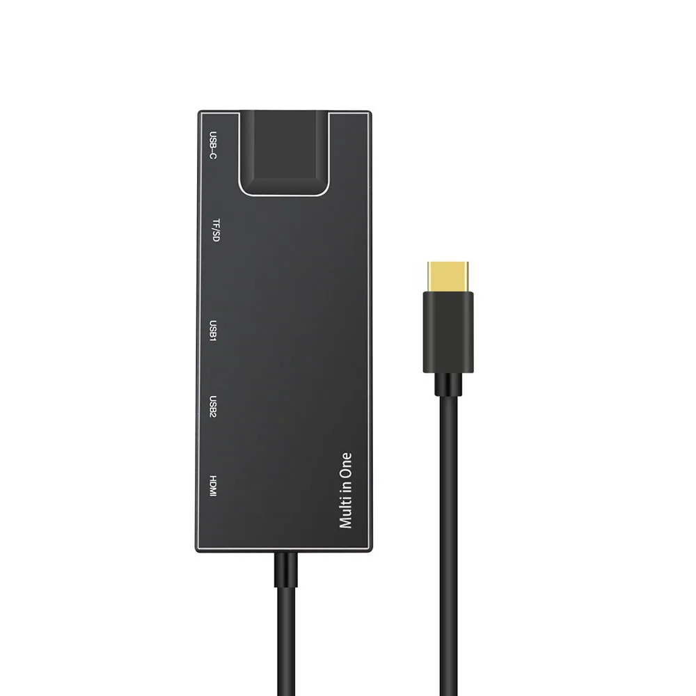 USB C к Type 8 в 1 3 0 HDMI 4K RJ45 адаптер Micro SD TF кардридер концентратор c PD порт Ethernet сеть и