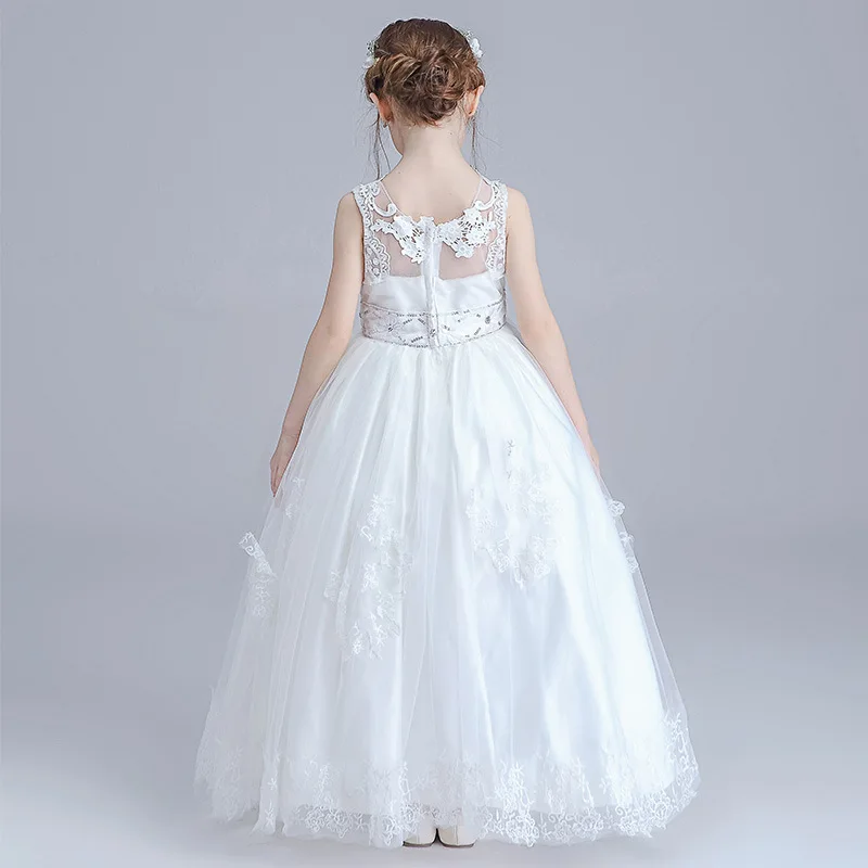 Flower girl princess dress for wedding party summer size 4 5 6 7 8 9 10 11 12 13 14years baby child evening show tutu | Детская одежда