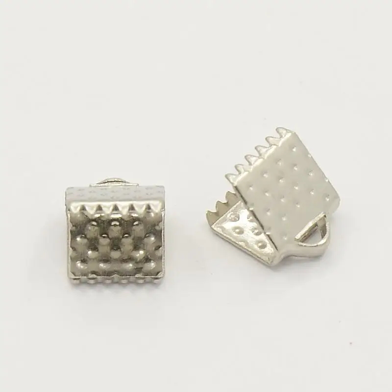 

Iron Ribbon Ends, Mixed Color, 6x6x5mm, Hole: 2mm; about 940pcs/200g