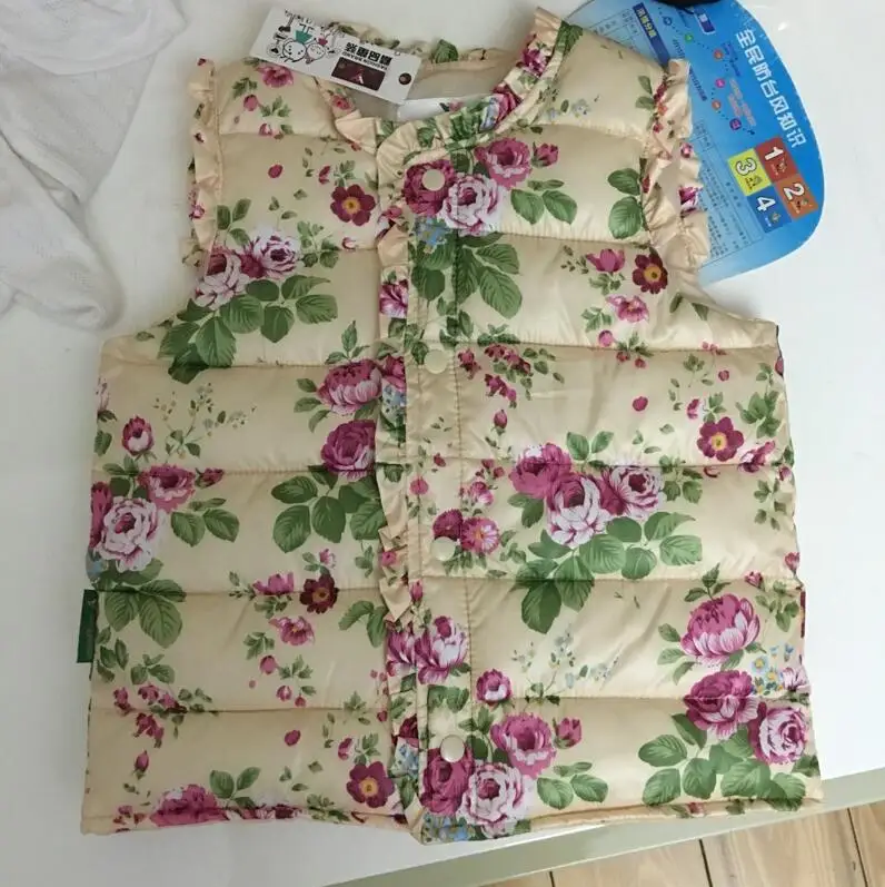 Высокое качество осень весна 2019 детские куртки милый теплый хлопковый жилет с