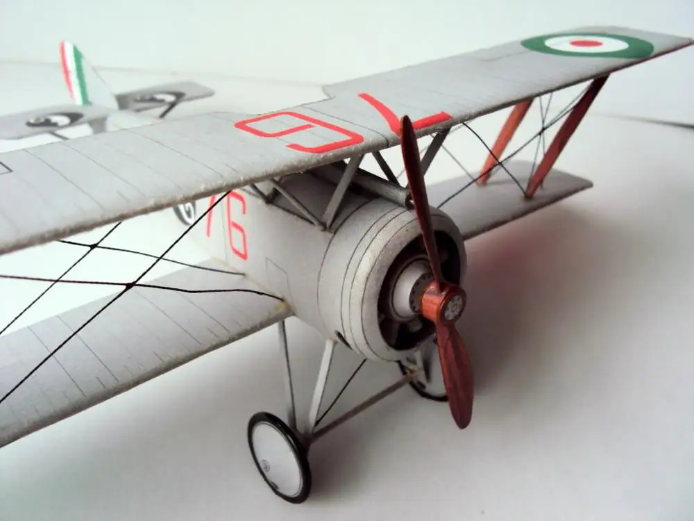 DIY Бумажная модель французского бойца Hanriot 3D головоломка WW I Boy подарок бумажное