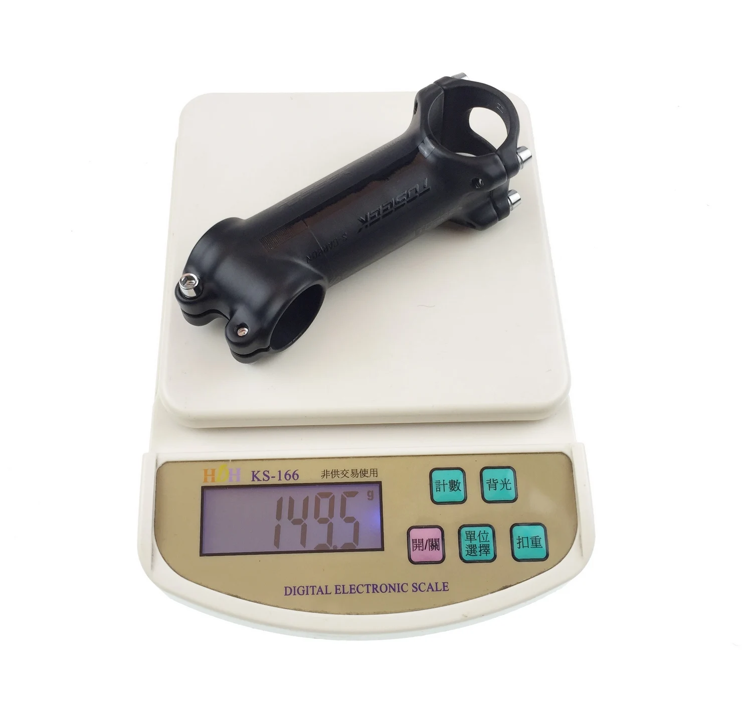 2017 Новый алюминиевый углерода велосипед стебли глянцевая черная метка для