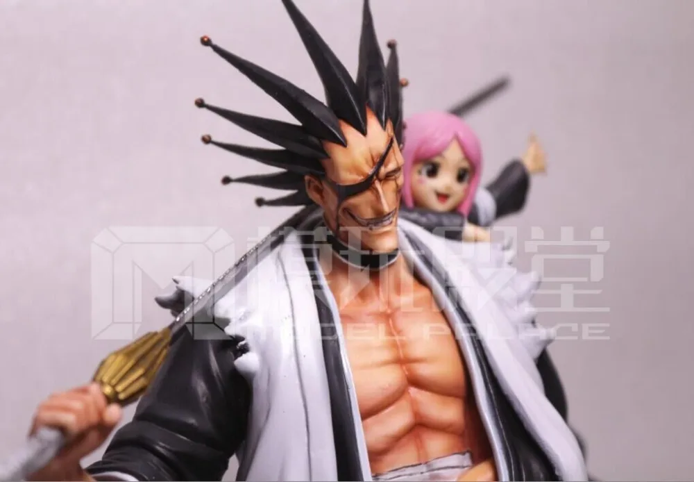 MODEL FANS IN-STOCK BLEACH 34cm height Kenpachi Zaraki and Kusajishi Yachiru GK resin made for Collection | Игрушки и хобби