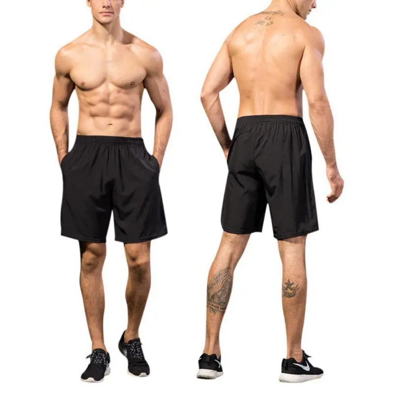 

Men Compression Marathon Quick Dry Gym Tights 2018 New Running Shorts Sport Shorts With Pocket Plus Size Running Shorts Men