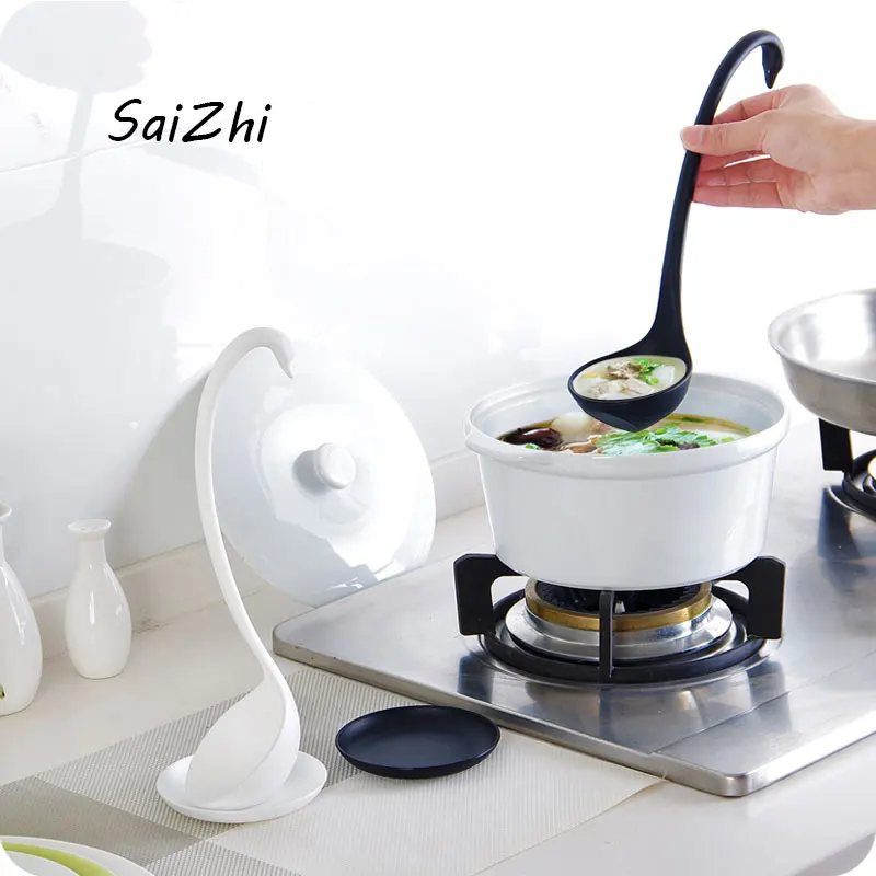 Кухонная утварь творческая Лебедь ложка для супа с поддоном длинная ручка и