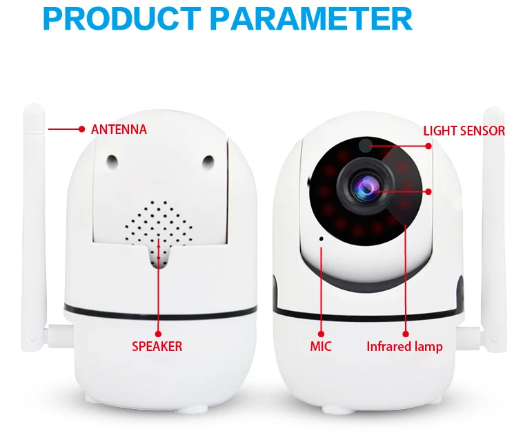 HD 1080 P Облако IP Камера 720 Беспроводной Intelligent Auto Tracking человека охранных сетевая