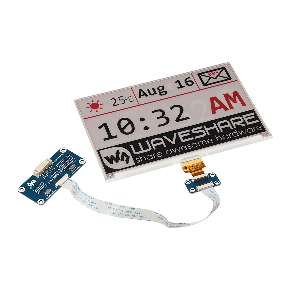 7,5 дюймовый E-ink экран модуль e-paper дисплей SPI интерфейс Тип B для Raspberry Pi для Arduino