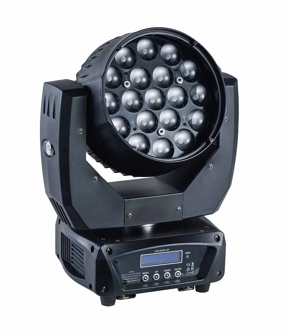 RGBW 19pcsX12W 4 в 1 светодиодный зум движущаяся головка моющийся dj Свет Полноцветный
