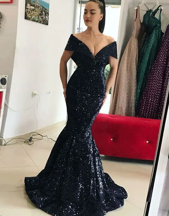 

Evening Prom Dresses 2020 Woman's Party Night Celebrity Cocktail Long Mermaid Dresses Plus Size Dubai Arabic Formal Dress