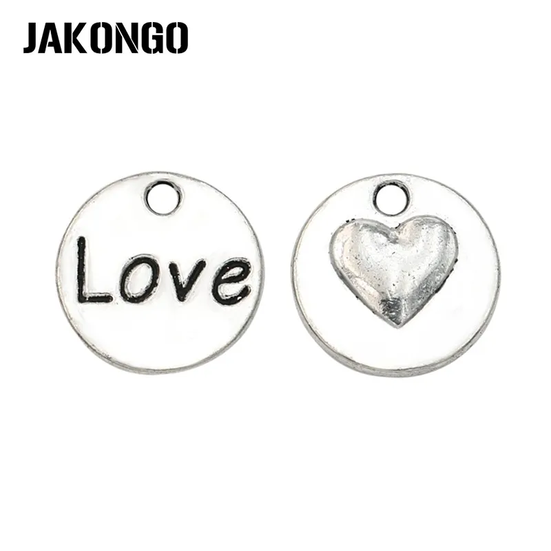 JAKONGO античное серебряное покрытие любовь фотоэлемент для изготовления ювелирных