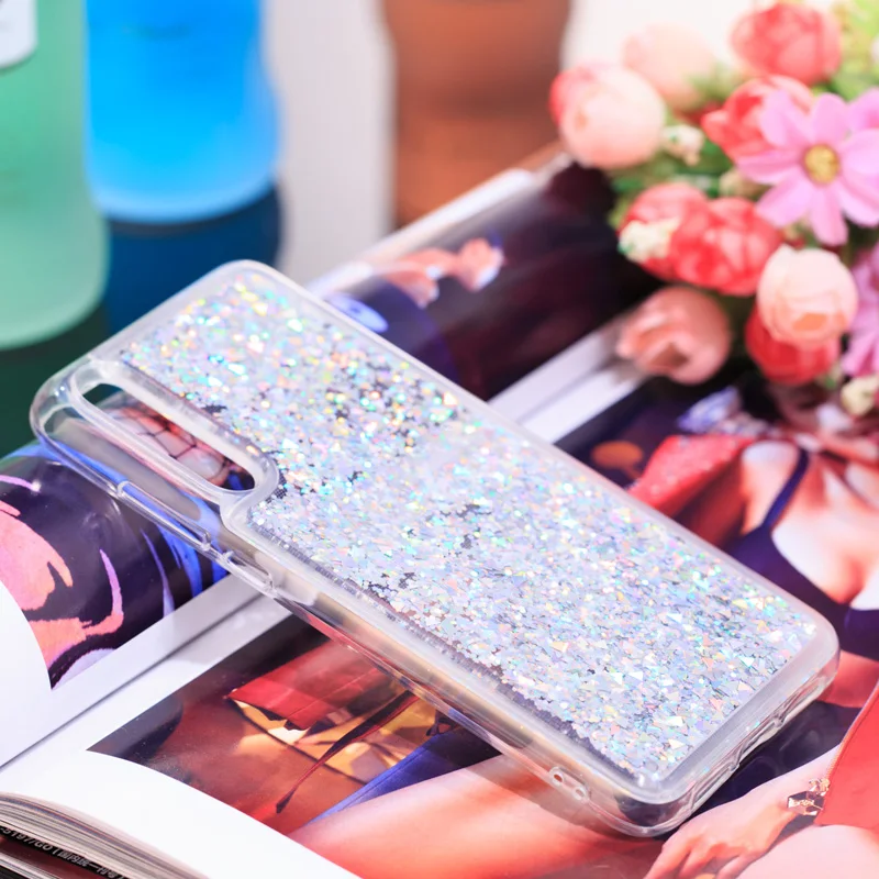 Чехол Funda для Huawei P20 Pro Plus чехол с динамической жидкостью и зыбучим песком CLT L29 L09