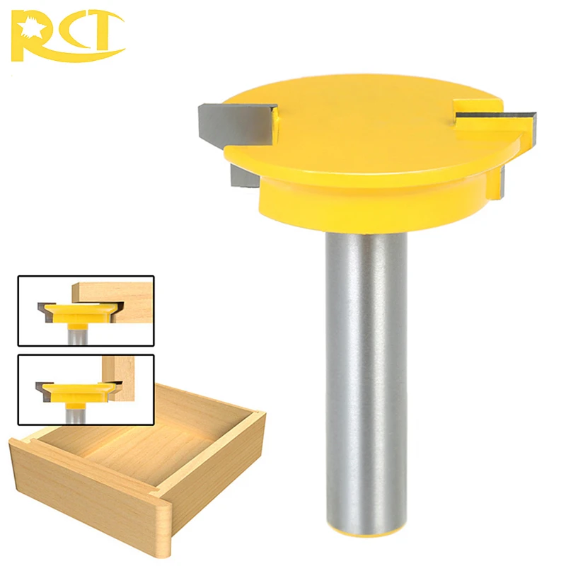 

RCT 1/2'' Shank Drawer Lock Joint Router Bit Woodworking Milling Cutters For Carpenter Drawer Wood Plug Locker Cutting Tools