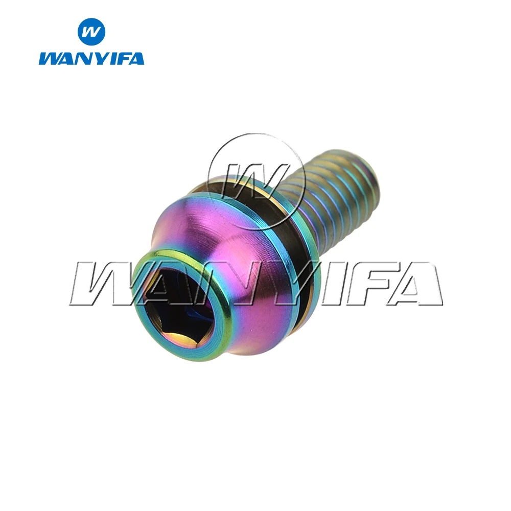 Титановый болт Wanyifa Ti M5x12 мм с шайбами велосипедные шестигранные болты для