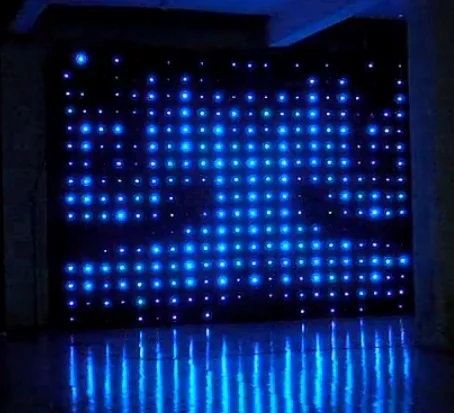 Гибкий Мягкий DJ DMX P9 светодиодный видео версия ткань RGB 3 в 1 цветная занавеска