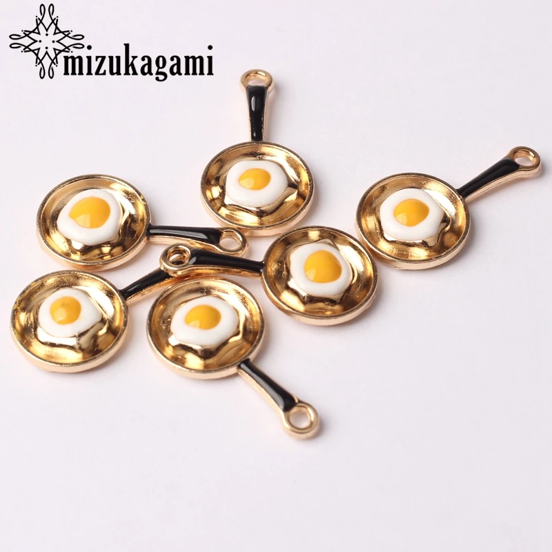 Золотая эмалированная Подвеска из цинкового сплава для яиц от солнца 10 шт./лот 14
