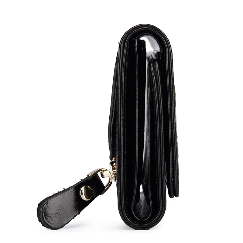 Женский мини кошелек teemzone из натуральной кожи с масляным воском на двойной