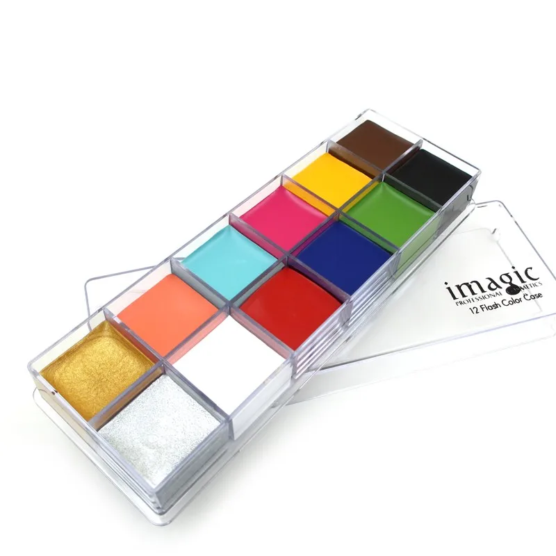 Набор для макияжа на Хэллоуин набор масляная краска лица и тела инструменты