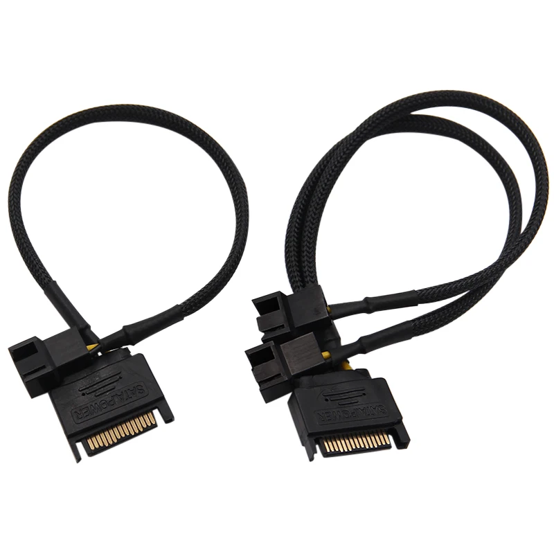 Ноутбук SATA 15 Pin до 3 4 охлаждающий кабель вентилятора материнская плата cpu адаптер