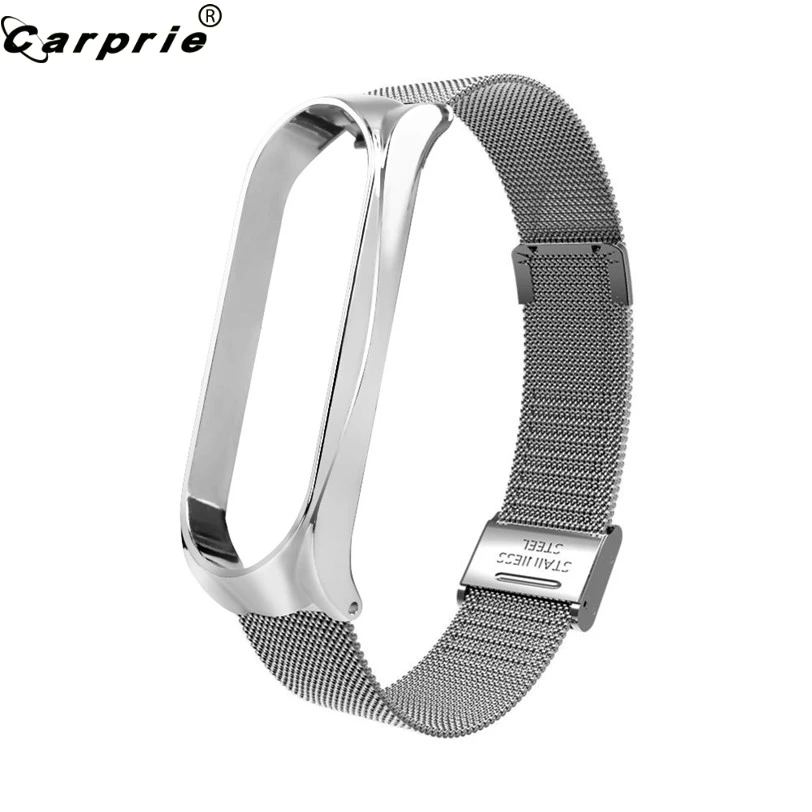 CARPRIE Миланский сетчатый наручный ремешок из нержавеющей стали для Xiaomi Mi Band 3