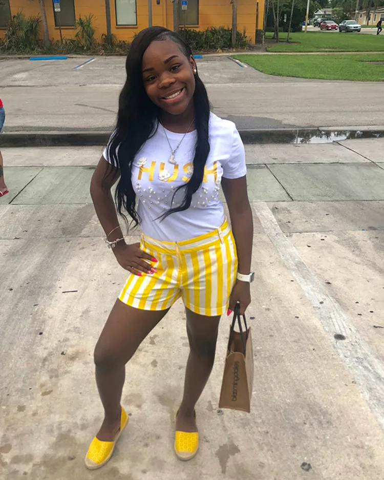 Женский комплект из двух предметов футболка с короткими рукавами и круглым