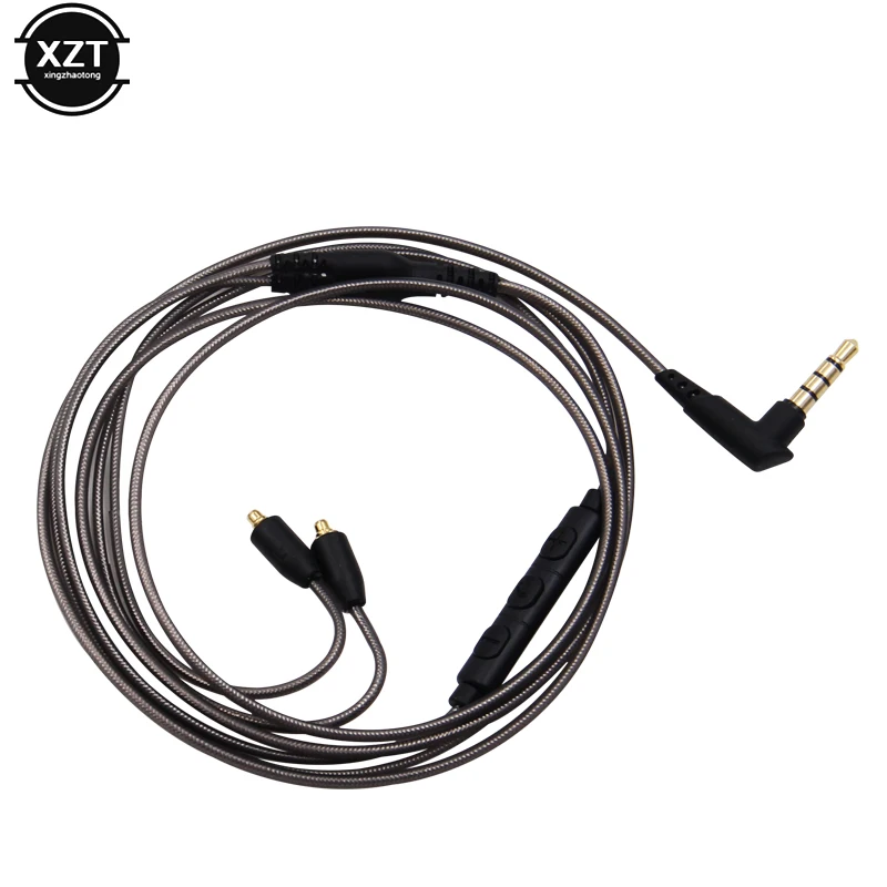 1 шт. Новый Сменный шнур для наушников MMCX с микрофоном Shure SE215 SE315 SE535 SE846
