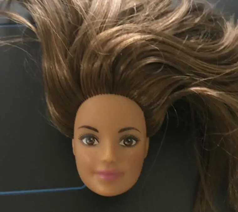 jute hair Палочки стиль кукла голова черная леди белая принцесса блонд серебряные красные волосы кукла аксессуары девушка DIY одевание принцесса игрушка кукольные головки - Цвет: jute hair