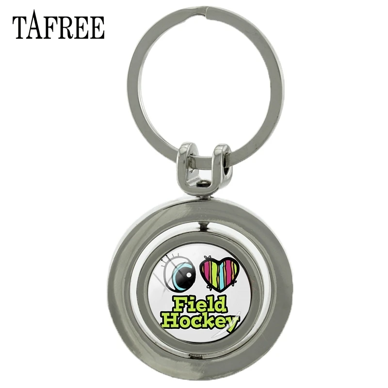 SP497 TAFREE я с надписью Love, хоккейной тематики вращающаяся подвеска брелок Мода мода кольцо для ключей брелок для ключей для Для мужчин папа автомобильный брелок для ключей с ювелирные изделия SP491 - Цвет: SP497