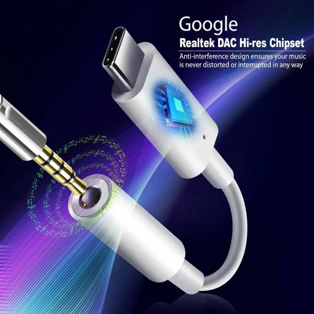 Адаптер для наушников с разъемом USB Type C на 3 5 мм и аудиокабелем AUX смартфонов Samsung LG