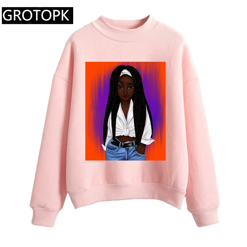 

Толстовка с капюшоном 2 Bunz Melanin Poppin Aba, свитшоты с принтом, женские толстовки с капюшоном, крутые черные женские графические толстовки в стиле...