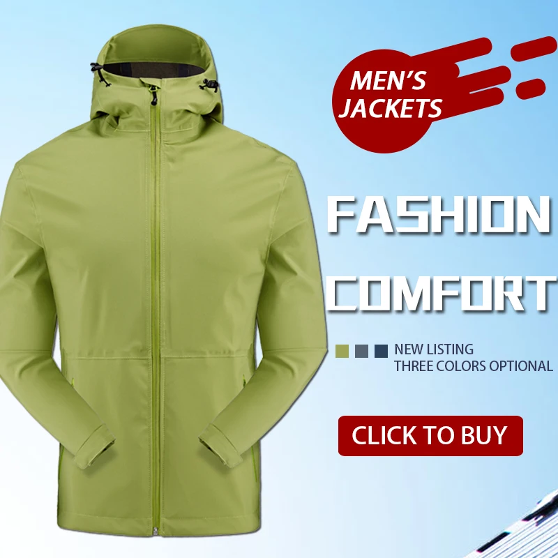 Открытый Водонепроницаемый куртка для мужчин Пешие прогулки одежда флисовая