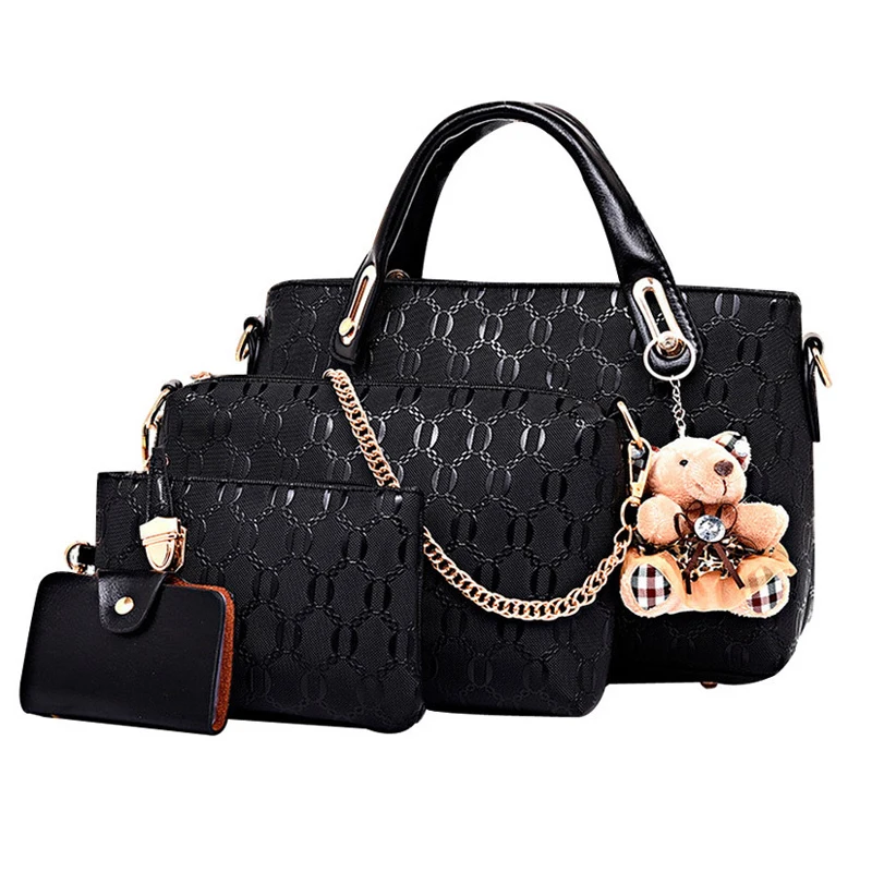 Комплект женской сумки через плечо комплект из 4 предметов|women handbags set|handbag setbag set |