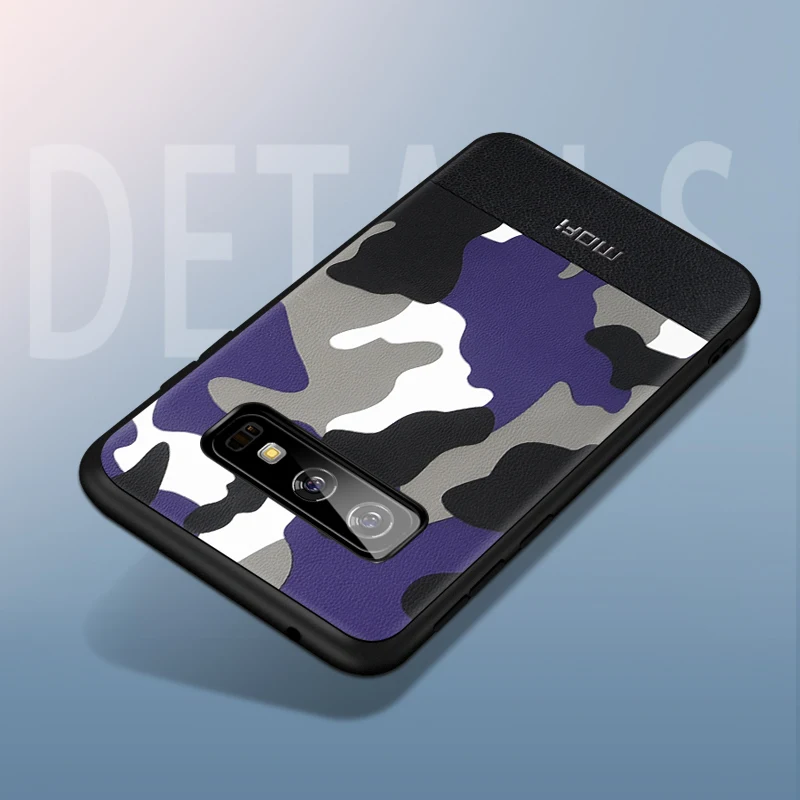 Camouflage blue S10+ чехол для samsung s10 чехол Защитный Камуфляжный узор для samsung galaxy s10e чехол coque galaxy s10 plus чехол s - Цвет: Camouflage blue