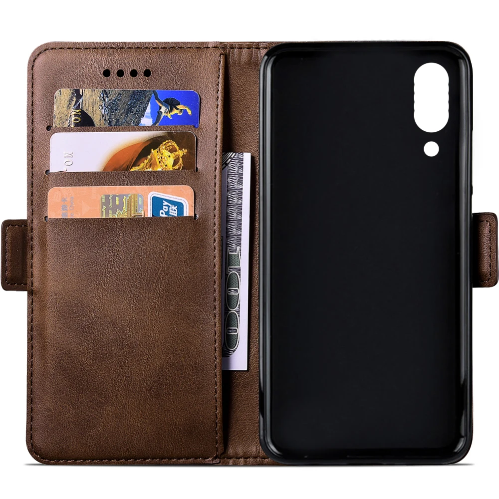 SRHE For Umidigi One Max Чехол книжка для бизнеса силиконовый кожаный чехол бумажник UMI с