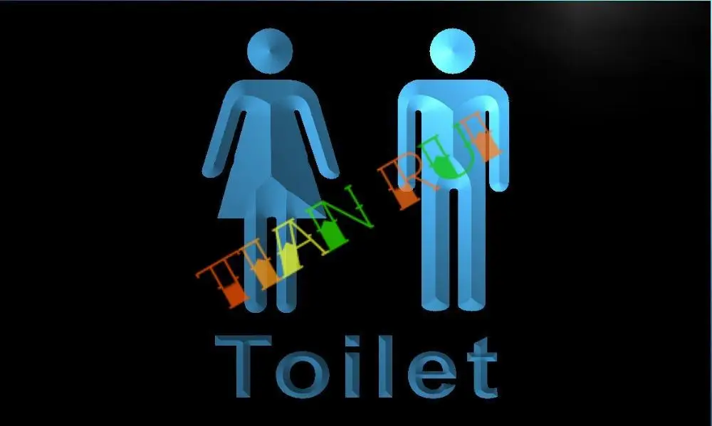 TR004- Unisex Men Women Male Female Toilet Restroom Washroom LED Neon Light Sign