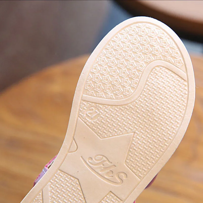 Сандалии hitomagic Новинка 2017 года летняя обувь для девочек резиновая кожа детская с