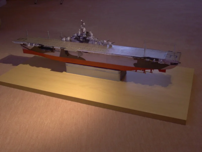 Высококачественный набор 3D бумажных моделей Essex авианосец USS Essex|Картонные