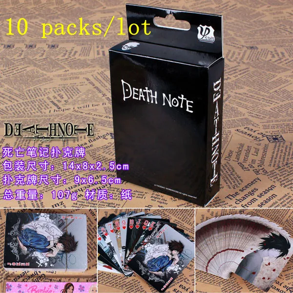 10 упаковок/партия покерные карты из аниме Death Note|death note toy|anime death notedeath |
