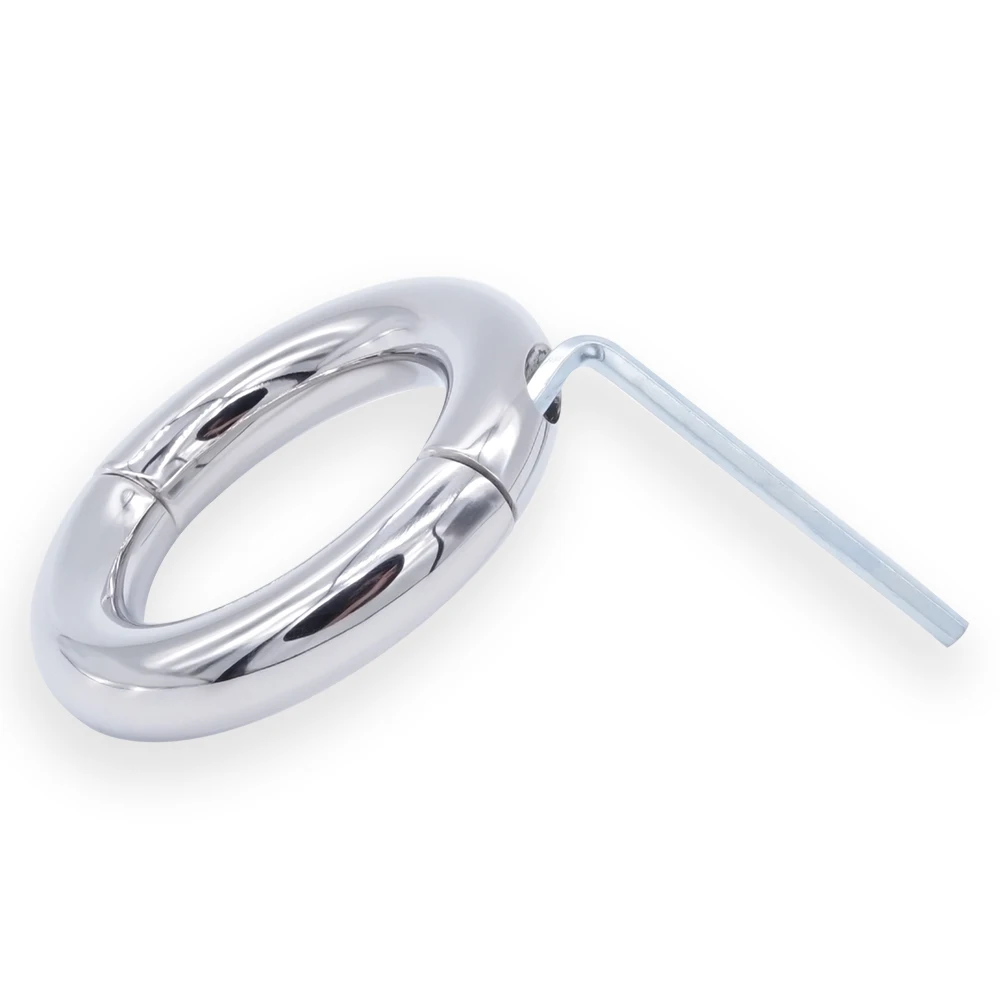 Съемное кольцо для пениса DOMI 5 размеров секс игрушки из нержавеющей стали шар с