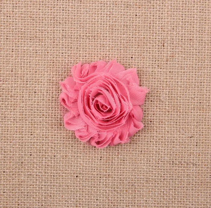 30 шт./лот 15 цветов модные шикарные потертые шифоновые цветы для детских