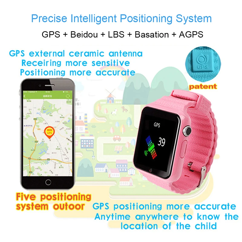 ITormis Дети gps часы смарт детские поддержка Детская безопасность трекер
