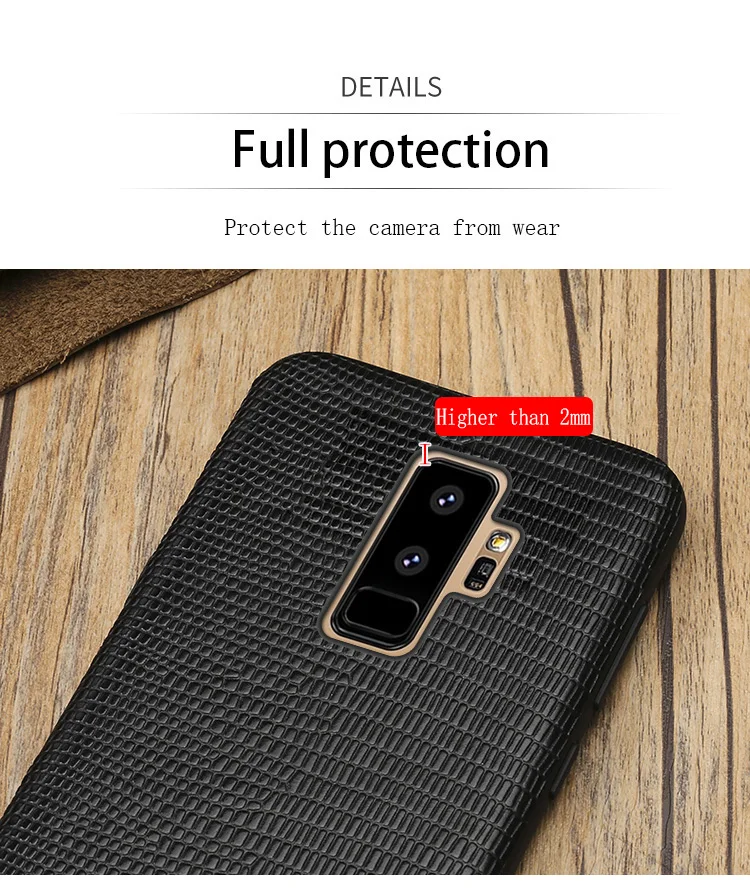 Натуральная кожа чехол для телефона для samsung Galaxy S8 S9 плюс чехол задняя крышка с текстурой Кожи Ящерицы для S7 край A5 A7 J3 J5 J7 чехол s